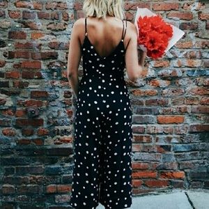 Topshop Polka Dot Jumpsuit